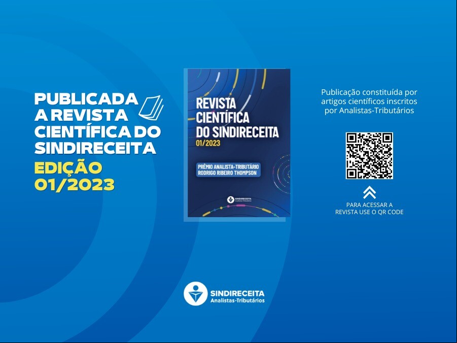 Publicada a Edição nº 1/2023 da Revista Científica do Sindireceita
