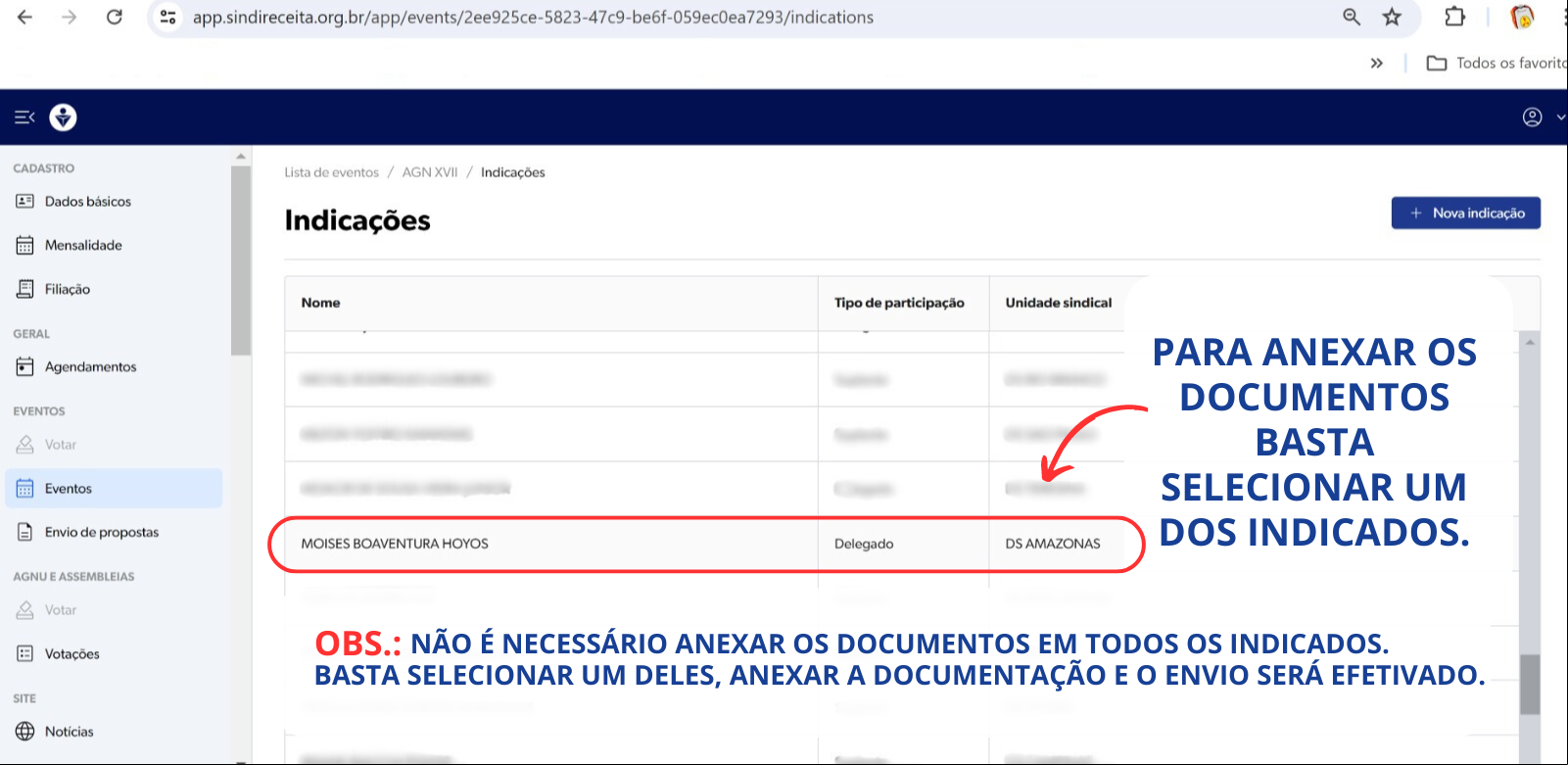 Envio de documentos ok